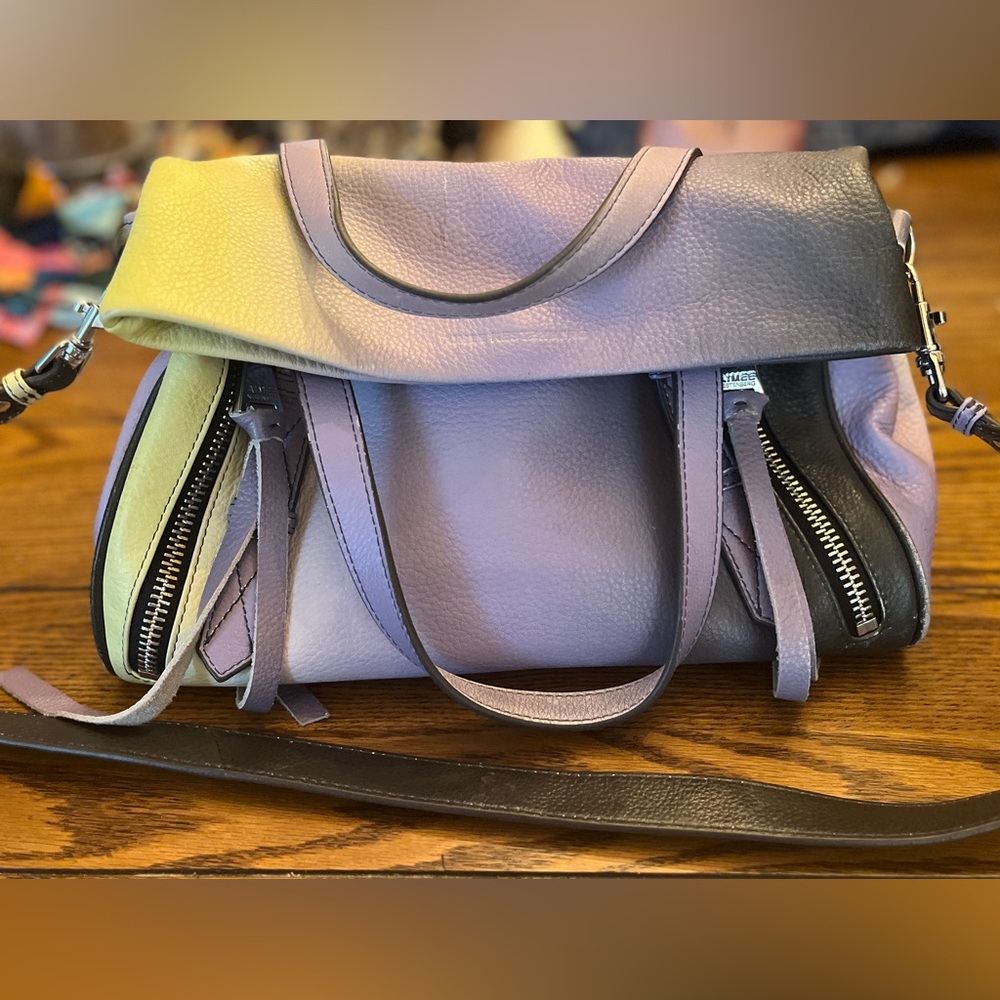 Ombré leather bag